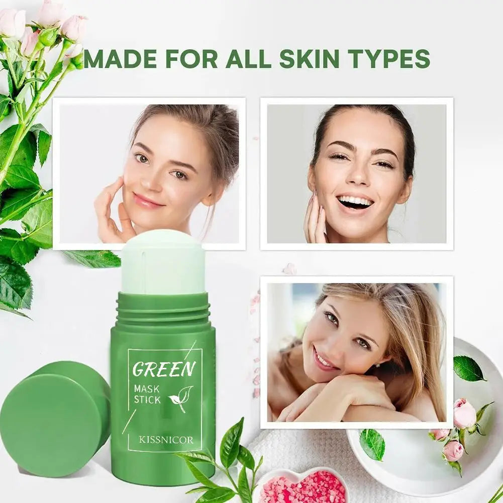 Green Tea Pore Cleansing Stick – Blackhead Remover & Facial Detox Mask (40g)